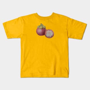 Cute Mangosteen fruit, Thai fruit Kids T-Shirt